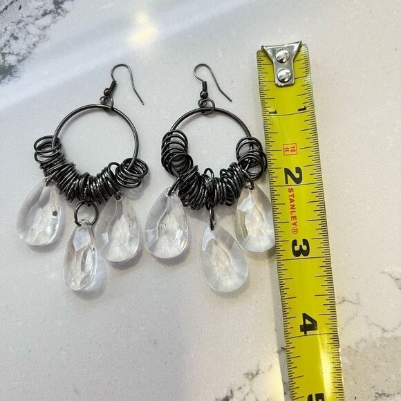 Statement Chandelier Earrings
Glam Crystal Drop Hoops Evening Wear‎ Date Night - Picture 5 of 8